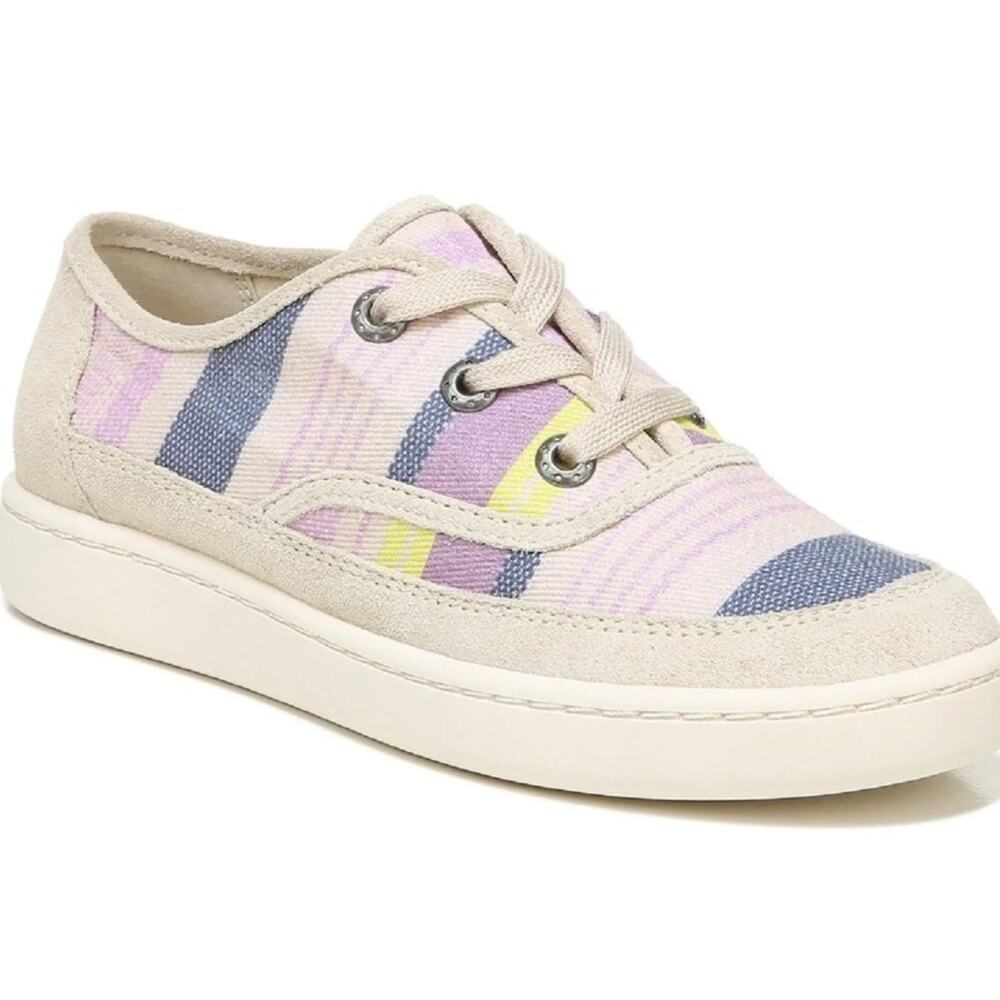 NIB Zodiac Cheezburger Striped Canvas/Suede Sneakers